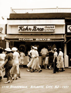 Kohr Brothers Frozen Custard, 1110 Boardwalk, Atlantic City, N.J. - 1937 Kohr Brothers Frozen Custard, 1110 Boardwalk, Atlantic City, N.J. - 1937